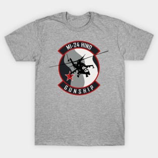 MI-24 Hind Gunship T-Shirt